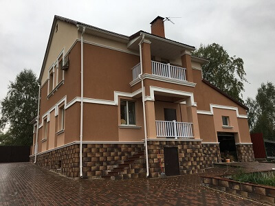 Наружная отделка дома в Горках