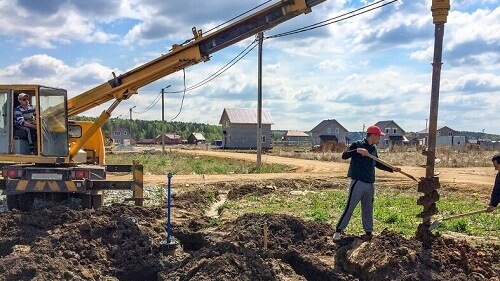 Свайно-ростверковый фундамент в Горках