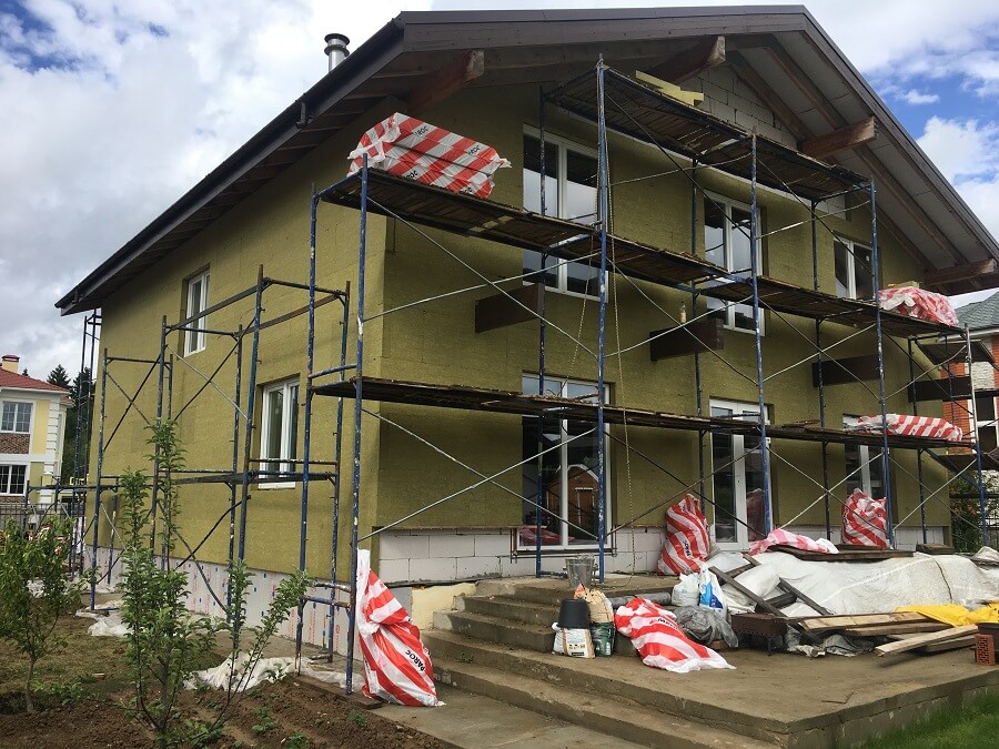 Утепление частного дома в Горках